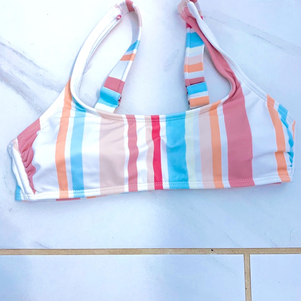 Target multicolor pastel bikini top